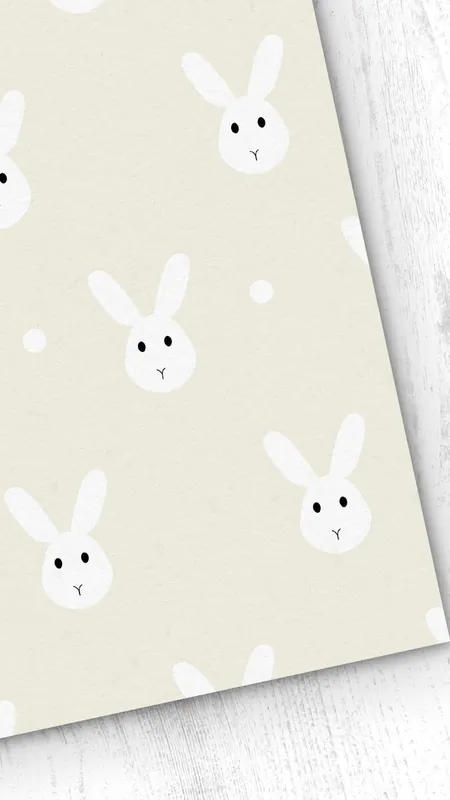Papel pintado Infantil Bunny Bunny - Beige - 1 rollo 55 x 300 cm