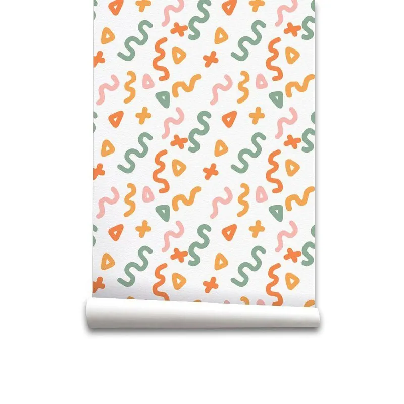 Papel pintado Infantil Fiesta Fiesta - Multicolor - 1 rollo 55 x 300 cm