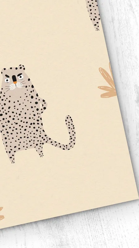 Papel pintado Infantil Smelly Cat SmellyCat - Beige - 1 rollo 55 x 300 cm