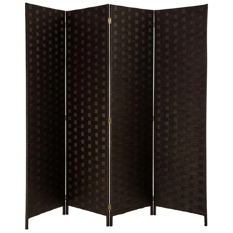 Biombo de papel trenzado 4 hojas 50(x4)x3x180h cm - Decoración