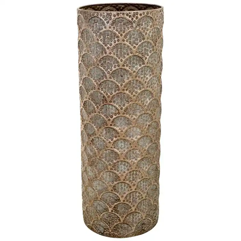 Paragüero de metal marrón 20x20x54h cm - Decoración