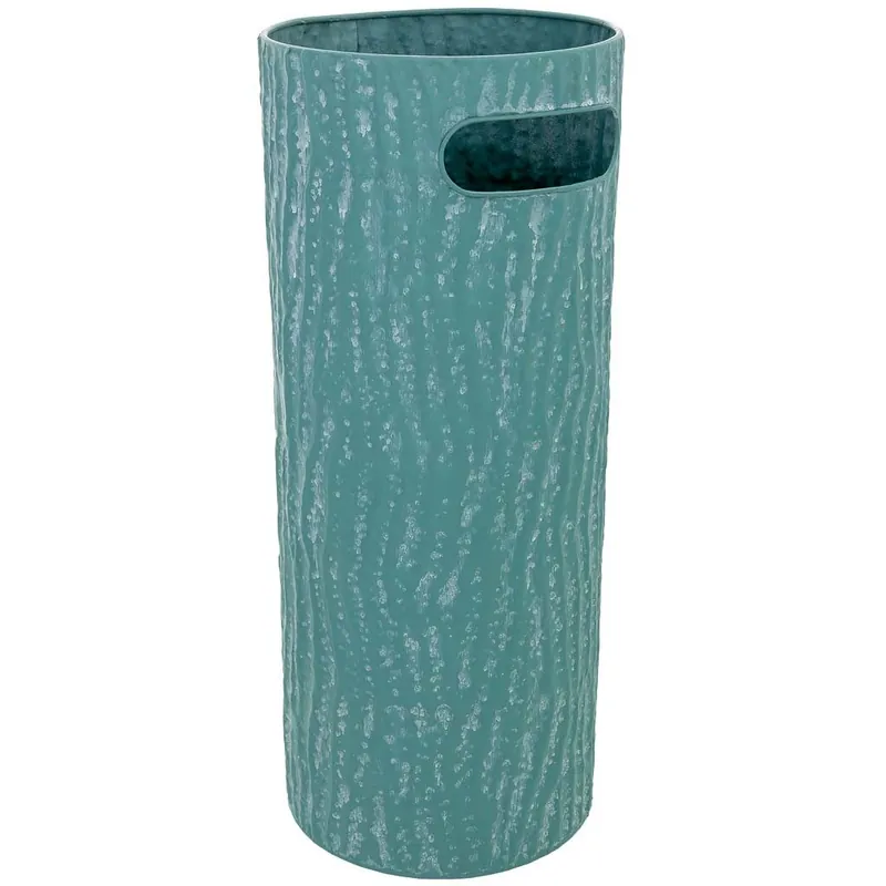 Paragüero de metal azul 20.5x20.5x50h cm - Decoración
