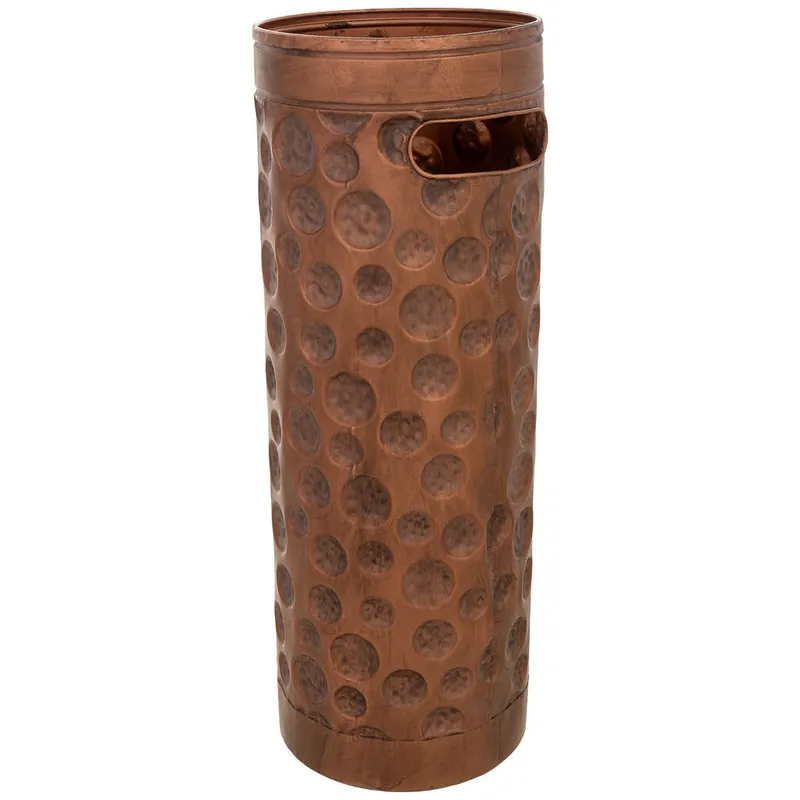 Paragüero de metal cobre 20x20x55h cm - Decoración