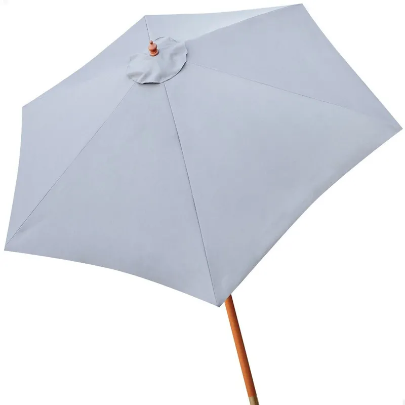 Parasol hexagonal 300 cm color antracita mástil madera Aktive Garden - Jardín