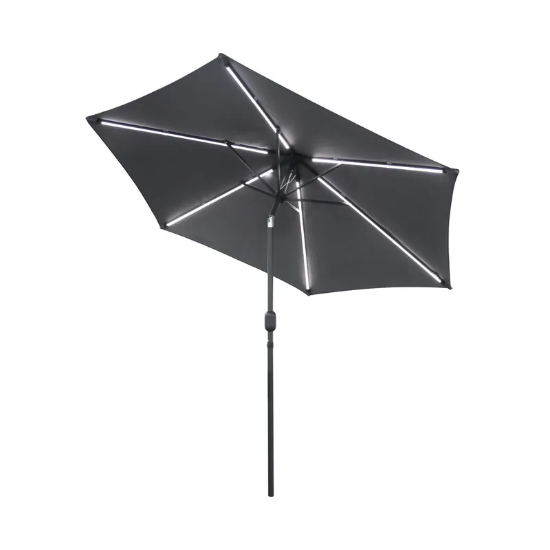 Parasol SPACE gris oscuro con led - Jardín