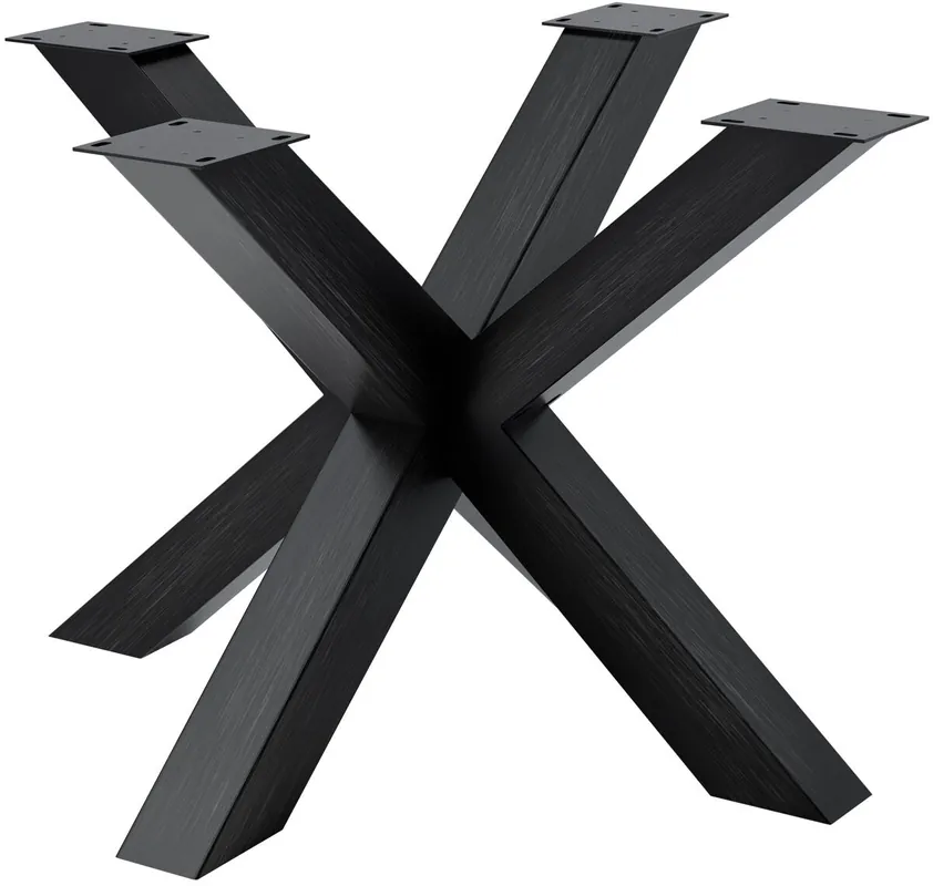 Patas de mesa Harlan Metal Negro 100X100X71 cm - Muebles