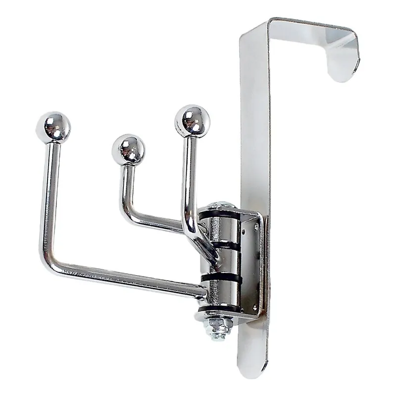 Percha giratoria de metal con 3 ganchos - Decoración