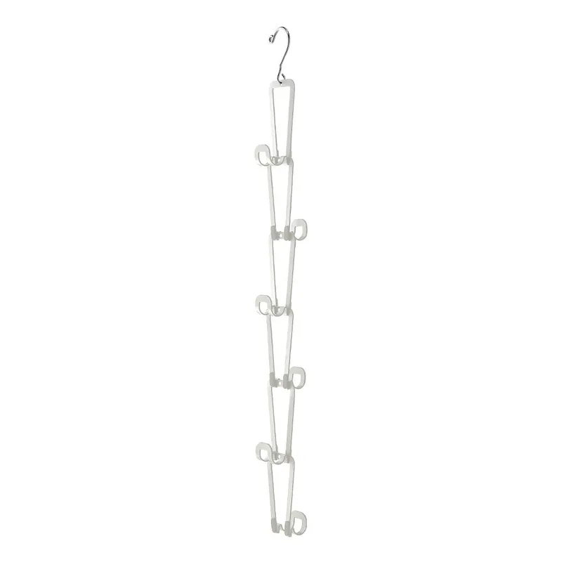 Percha para bolsos blanco con 6 ganchos - H77 cm