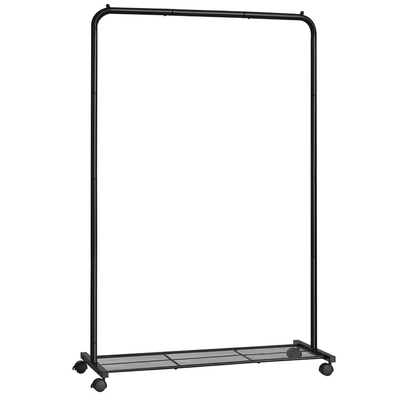 PERCHERO de ropa sobre ruedas, negro - Decoración