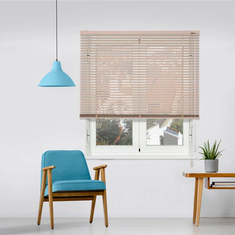 Persiana Veneciana Aluminio 25mm Rosa Palo 60 X 175 - Textil
