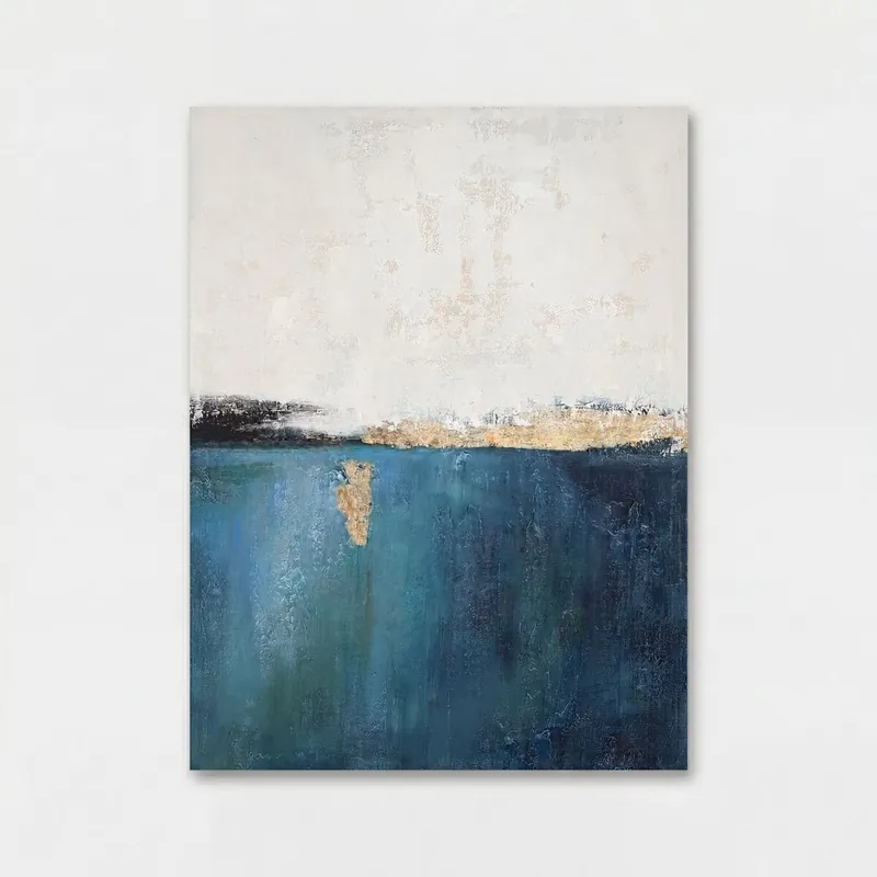 Pintura original GOLDEN blue 60x80cm marca MARCOMUEBLE - Decoración