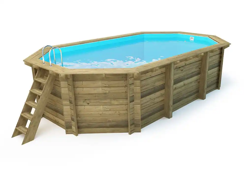 Piscina de madera "Havana" 7.57 x 4.07 x 1.44 m - Jardín