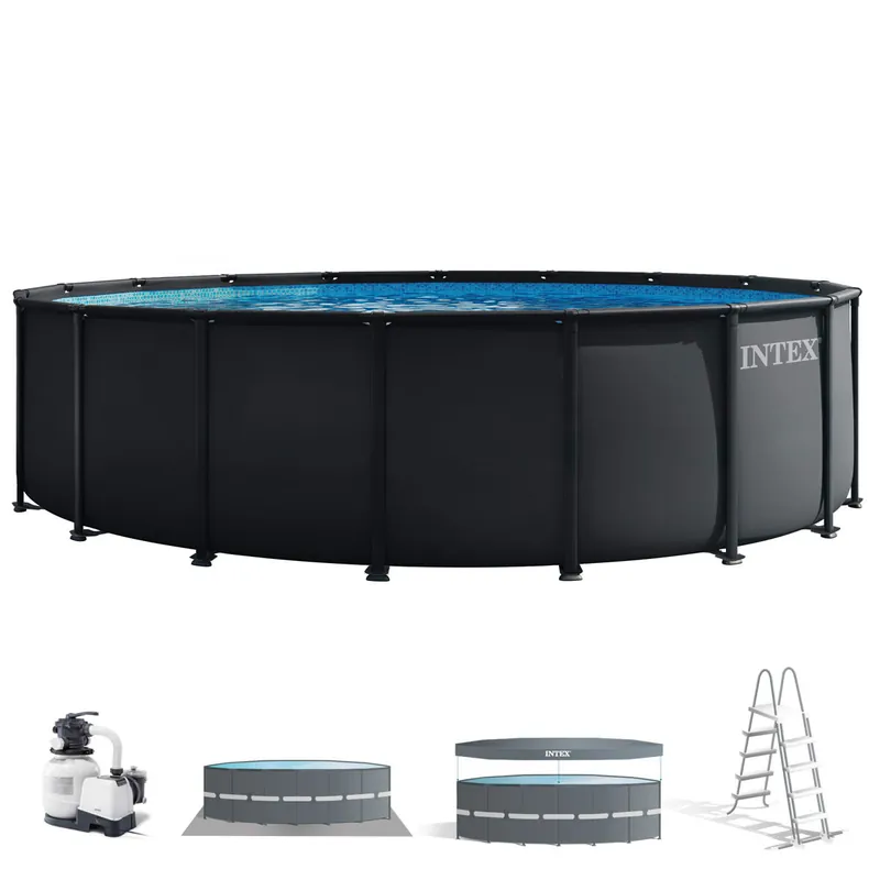 INTEX Piscina desmontable redonda Ultra XTR 5 metros con depuradora y accesorios - Jardín