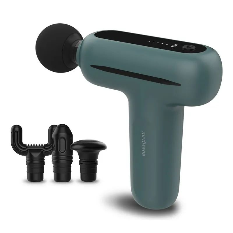 Pistola de Masaje para Relajación y Recuperación Muscular Medisana 88998 Negro Gris - Electrodomésticos