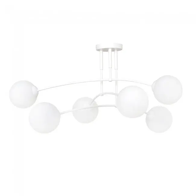 Plafón de techo Mobis Blanco 6 luces marca Wonderlamp - Decoración