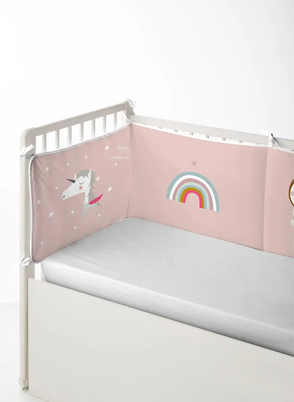 PROTECTOR DE CUNA/MAXICUNA UNICORN WHITE - Bebé