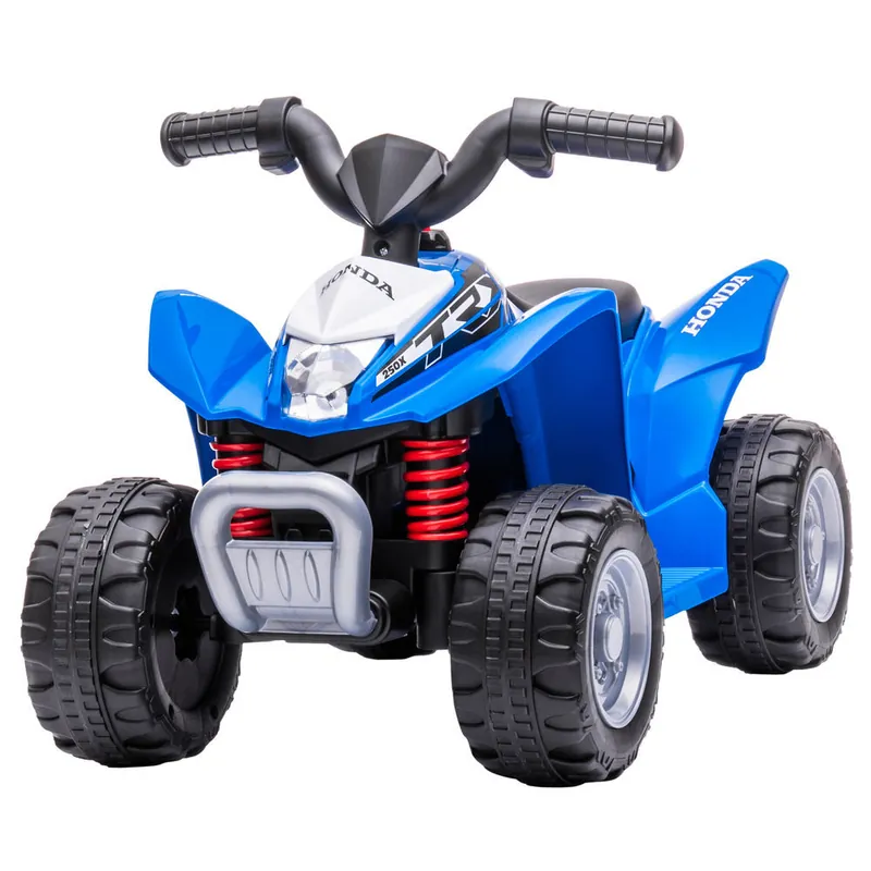 AIYAPLAY Quad Eléctrico para Niños de 18-36 Meses con Licencia HONDA Vehículo Eléctrico a Batería 6V Infantil con Faros LED Bocina Velocidad de 2,8 km/h y Avance 65,5x38,5x43,5 cm Rosa