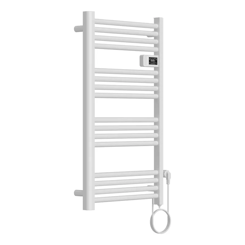 Radiador toallero eléctrico mural Follo 500W 16 tubos aluminio 96x54cm - Blanco [pro.tec]