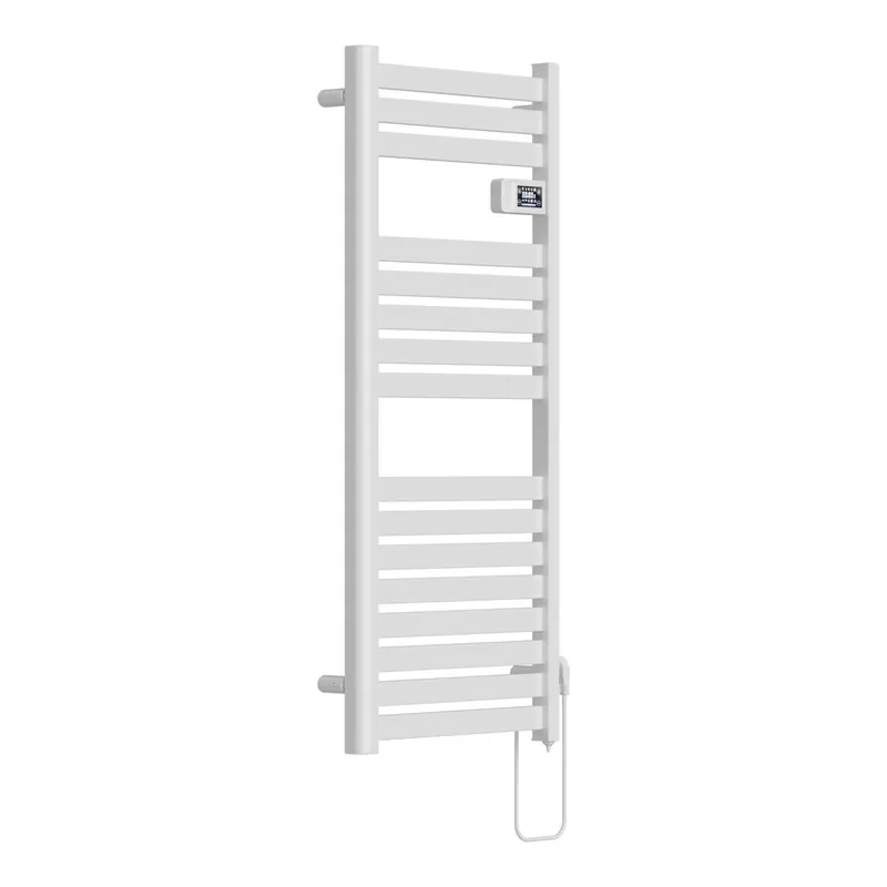 Radiador toallero eléctrico mural Ringebu 500W 16 lamas aluminio 120x50cm - Blanco [pro.tec]