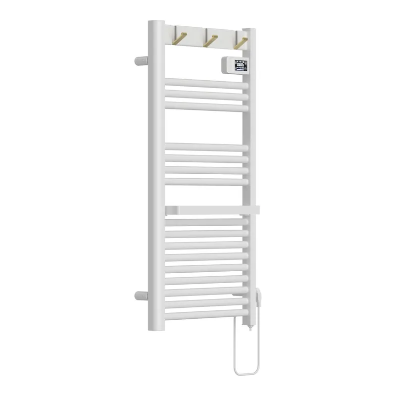 Radiador toallero eléctrico mural Uvdal 500W 16 tubos aluminio 105x50cm - Blanco [pro.tec]