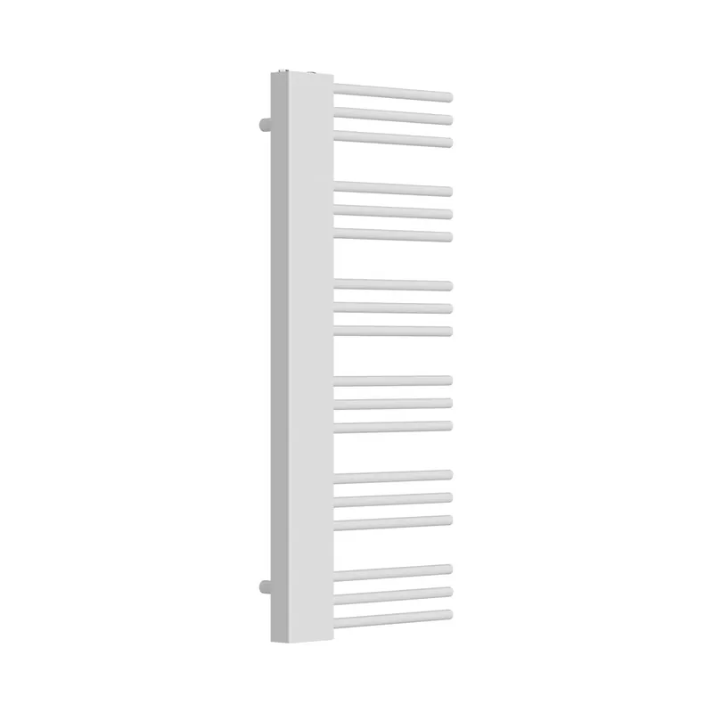 Radiador toallero mural Kviteseid 18 tubos 470W acero 120x50 cm - Blanco [neu.haus]