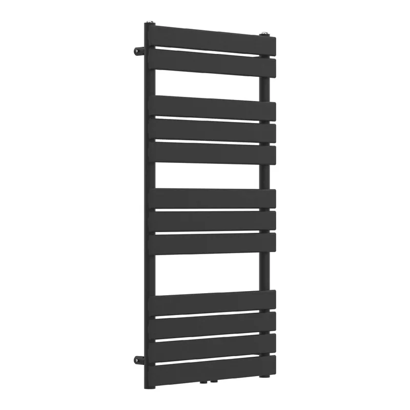 Radiador toallero mural Voss 703 W 12 lamas acero 120x60 cm - Negro [neu.haus]