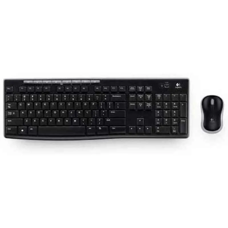 Ratón y Teclado Logitech LGT-MK270-US Negro Inglés EEUU QWERTY Qwerty US