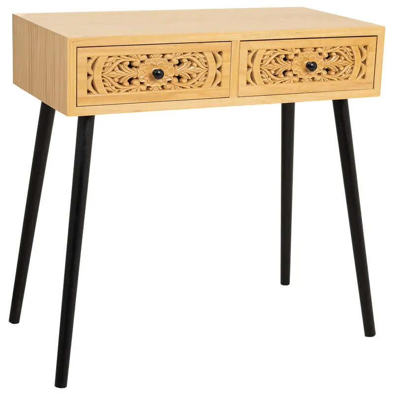 Recibidor de madera marrón Con dimensiones 80x42x79h cm - Muebles