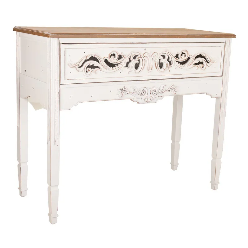 Consola de madera con 1 cajón - Muebles