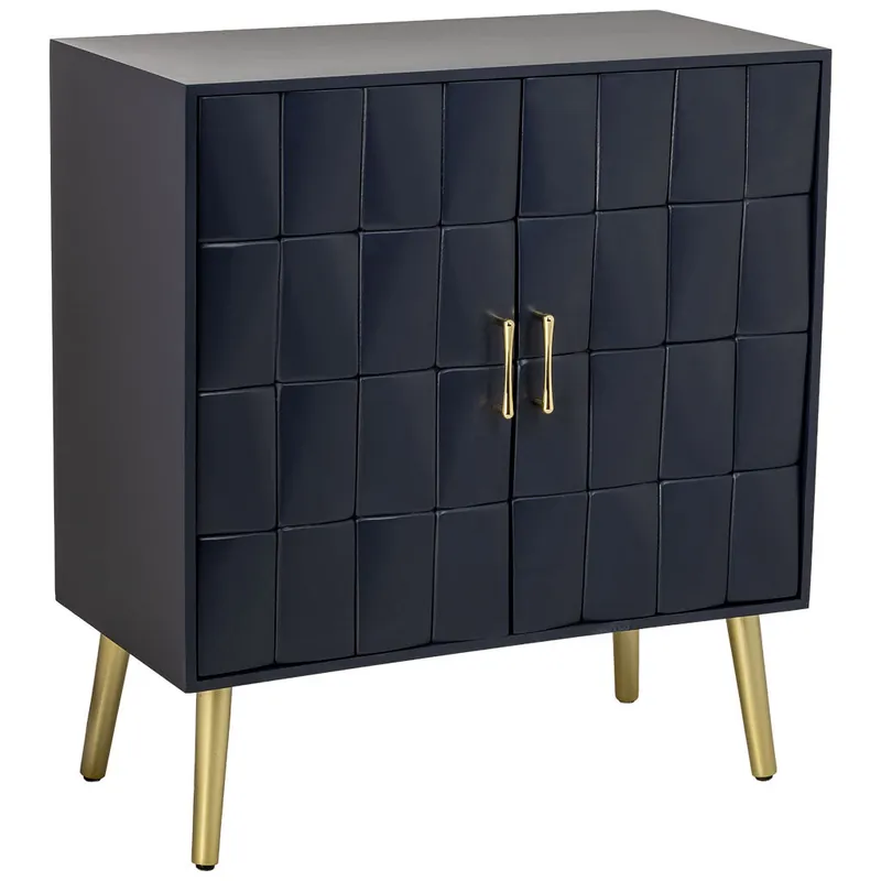 Recibidor de madera negro 76x38x83h cm - Muebles