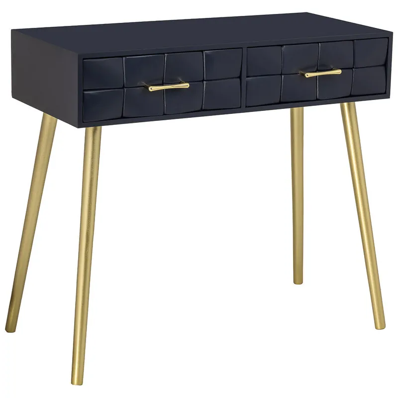 Recibidor de madera negro 88x41x79h cm - Muebles