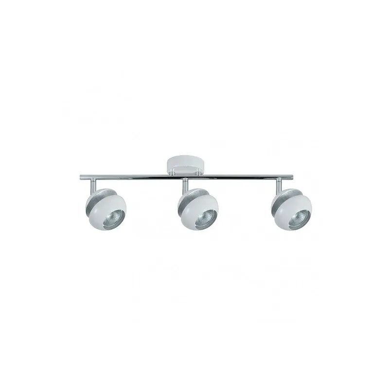 regleta 3 luces metal color blanco serie beethoven 48.5cm - Decoración