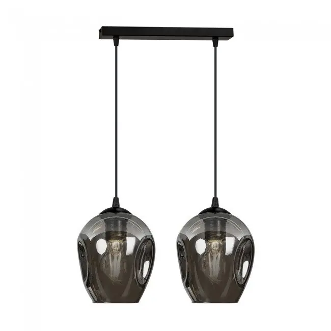 Regleta de techo Domos Grafito 2 luces marca Wonderlamp - Decoración