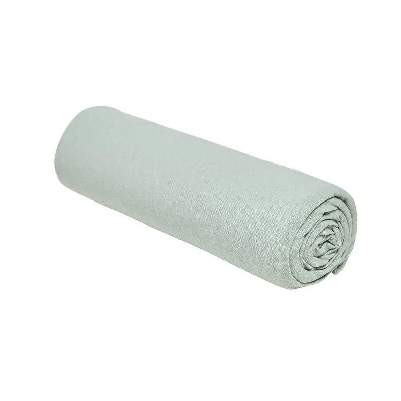 Sábana bajera ajustable de punto de algodón Jersey Cotton. Turquesa 135/150x200cm - Textil