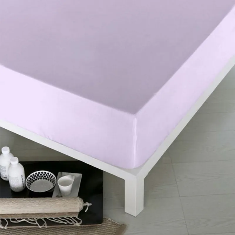 Sábana Bajera Ajustable Naturals Violeta Cama de 90 (90 x 190 cm) - Textil