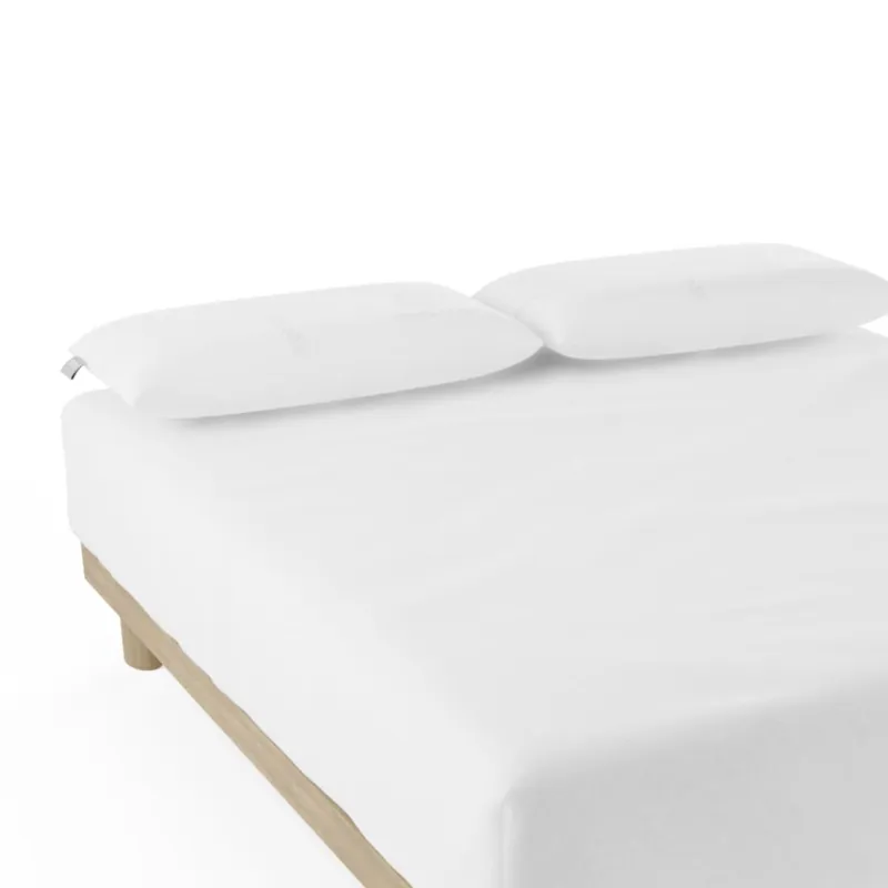 Sábana Bajera Nalui Blanco 100% Algodón 180 Hilos (Camas max 28cm), Suave, Fresca, Transpirable, Lavable a 30ºC - Textil