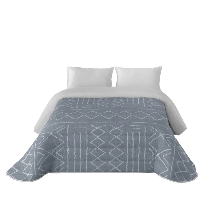 SANDAL - Edredón Nórdico Estampado - Acolchado de Gran Confort y Extrasuave - Gramaje 300 Gramos con Tacto Pluma - Cama 90 - NAUEK GREY