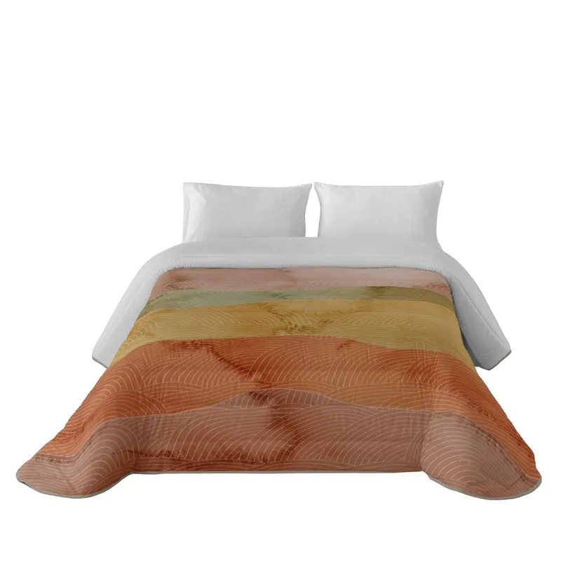 SANDAL - Edredón Nórdico Estampado - Acolchado de Gran Confort y Extrasuave - Gramaje 300 Gramos con Tacto Pluma - Cama 90 - OCEAN TERRA