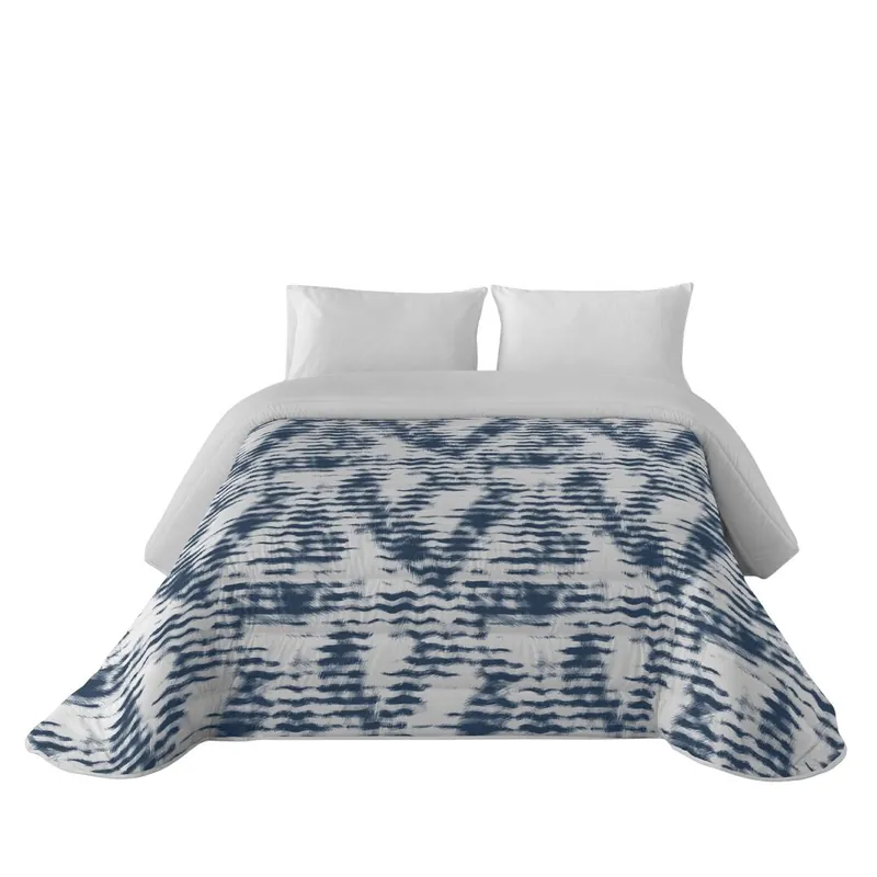 SANDAL - Edredón Nórdico Estampado - Acolchado de Gran Confort y Extrasuave - Gramaje 300 Gramos con Tacto Pluma - Cama 90 - WAVES BLUE