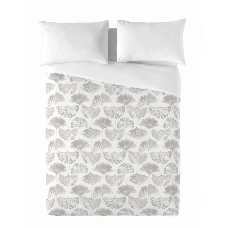 SANDAL - Funda Nórdica Estampada cama 90 - Algodón Extrasuave - Incluye 1 Funda de Almohada - BILOBA STONE