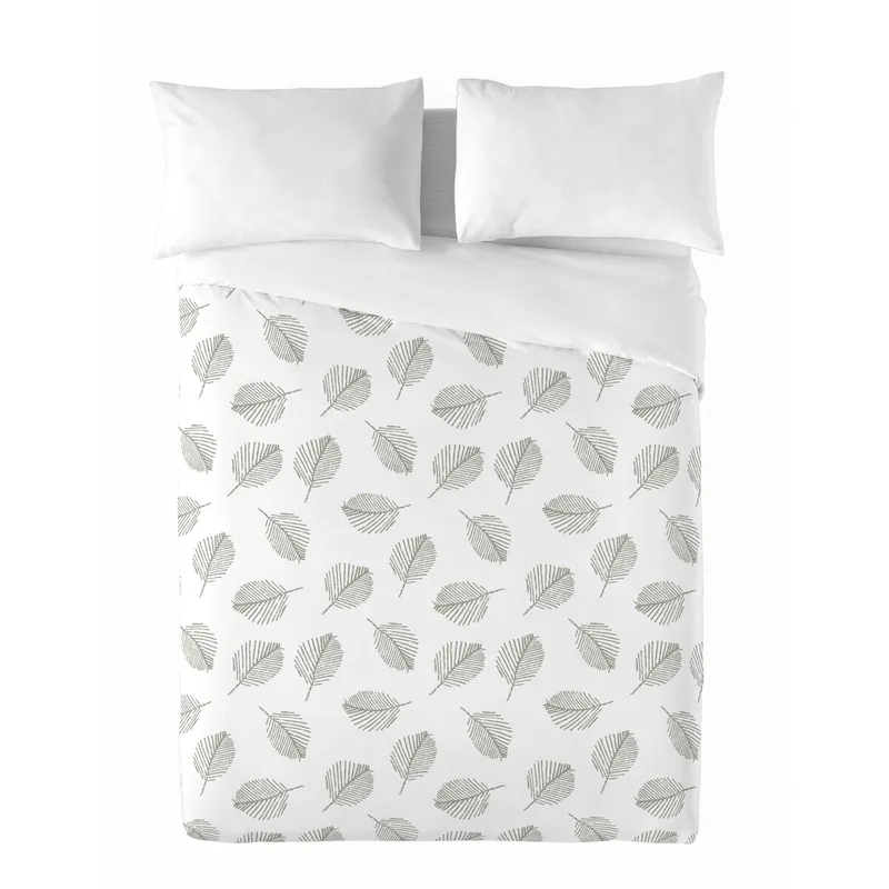 SANDAL - Funda Nórdica Estampada cama 90 - Algodón Extrasuave - Incluye 1 Funda de Almohada - JAHO SAGE