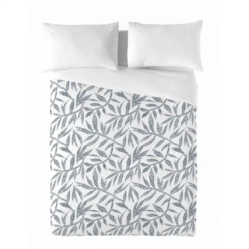SANDAL - Funda Nórdica Estampada cama 90 - Algodón Extrasuave - Incluye 1 Funda de Almohada - WAKIA BLUE