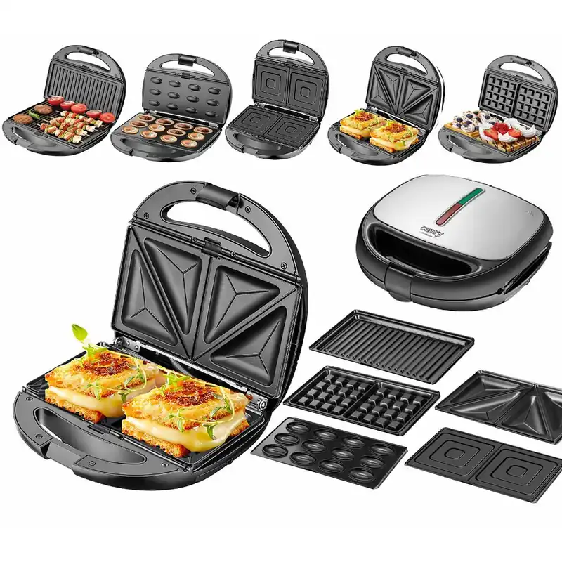 Sandwichera Adler CR 3042 Negro 1200 W - Electrodomésticos