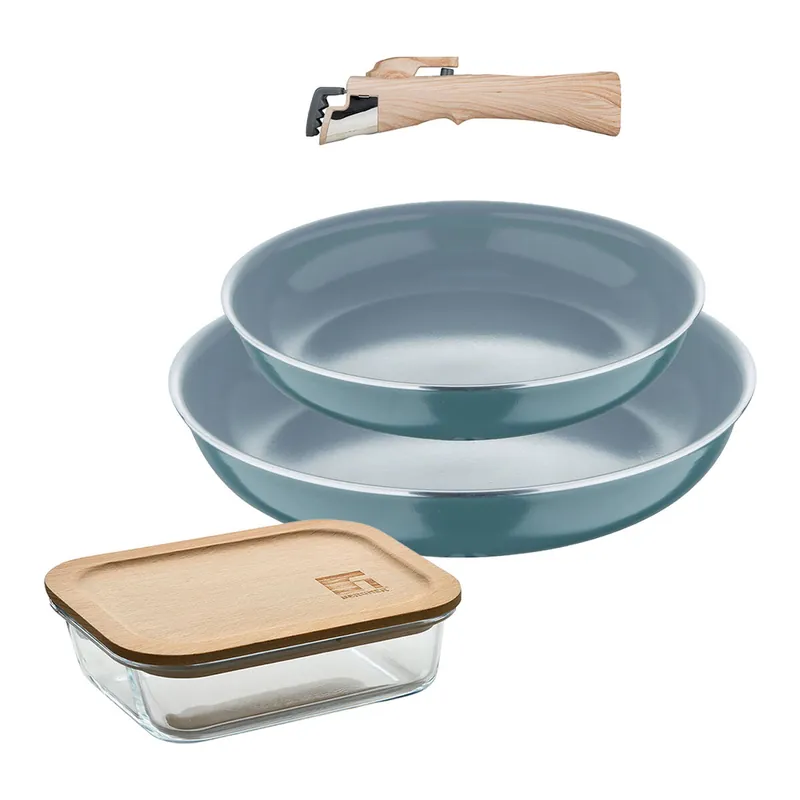 Sartenes Ø24Ø28cm inducción Click&Cook y Hermético - Cocina