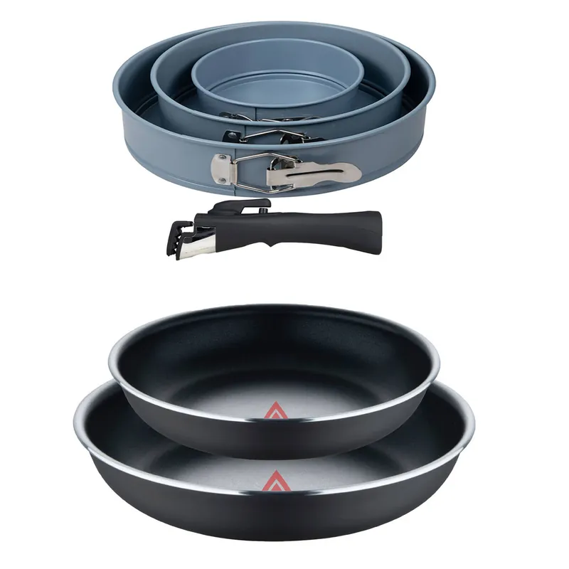 Sartenes Ø22Ø26cm inducción Click&Cook y Juego de moldes horno - Cocina