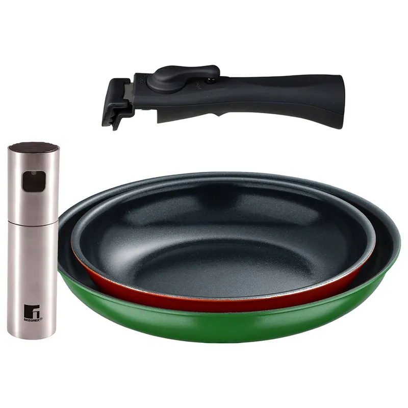 Sartenes Ø22Ø26cm inducción Click&Cook y Pulverizador de aceite - Cocina