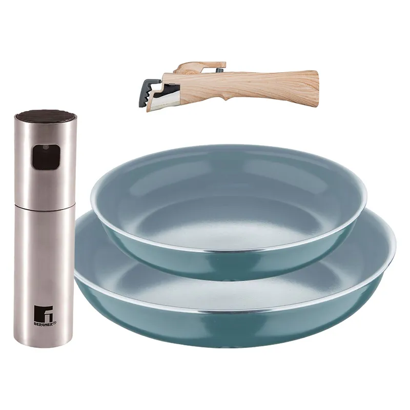 Sartenes Ø24Ø28cm inducción Click&Cook y Pulverizador de aceite - Cocina