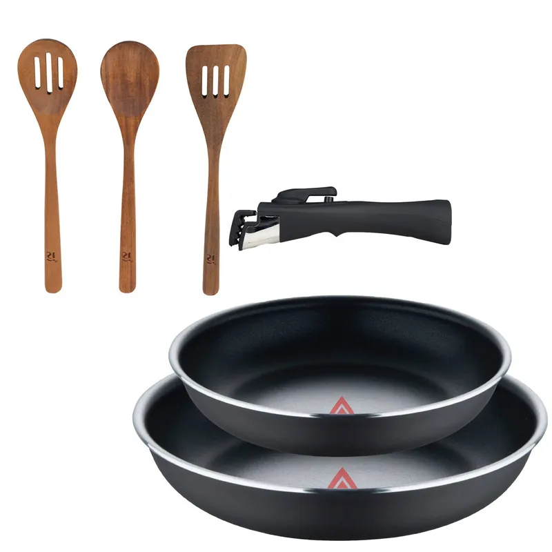 Sartenes Ø22Ø26cm inducción Click&Cook y Utensilios de cocina