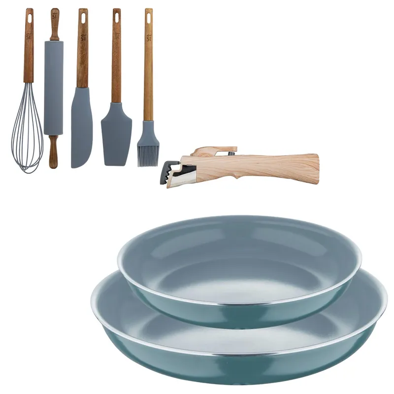 Sartenes Ø22Ø26cm inducción Click&Cook y Utensilios de cocina