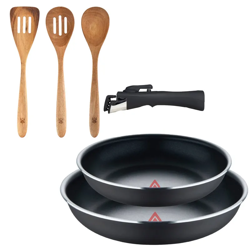 Sartenes Ø22Ø26cm inducción Click&Cook y Utensilios de cocina